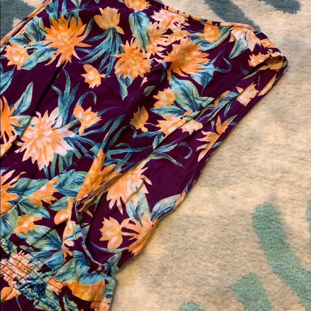 Tori Praver Purple Drop Waist Romper S - Picture 7 of 8